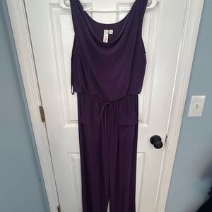 Emma & Michele Deep Purple Jumpsuit Size M